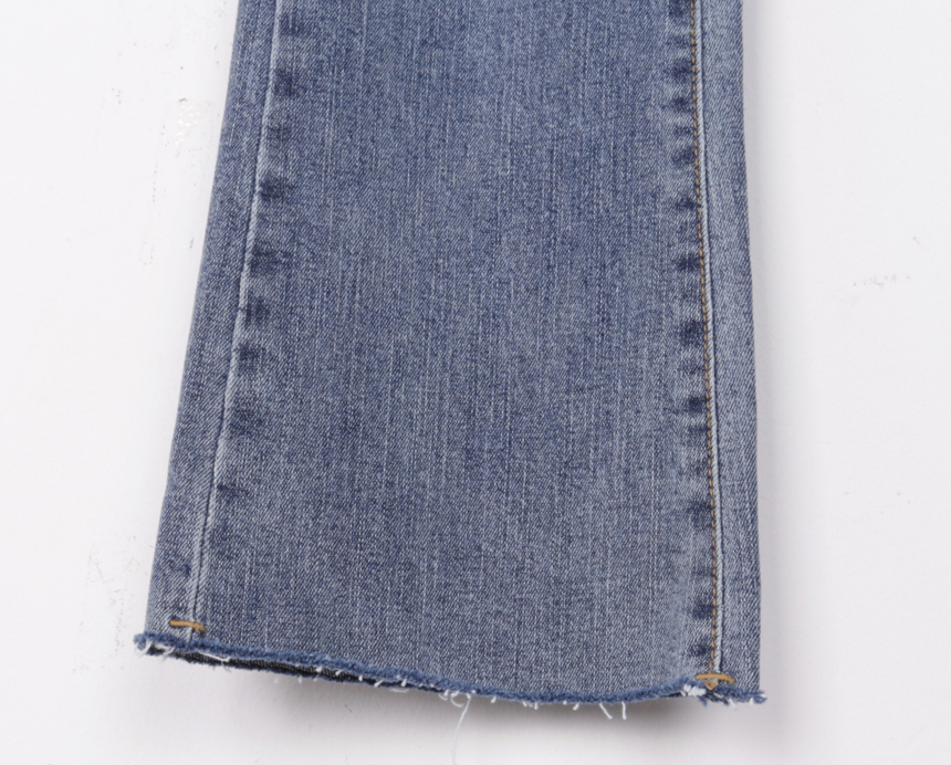 Women Jeans Pants Ash Blue Boots Cut Span Jeans Co